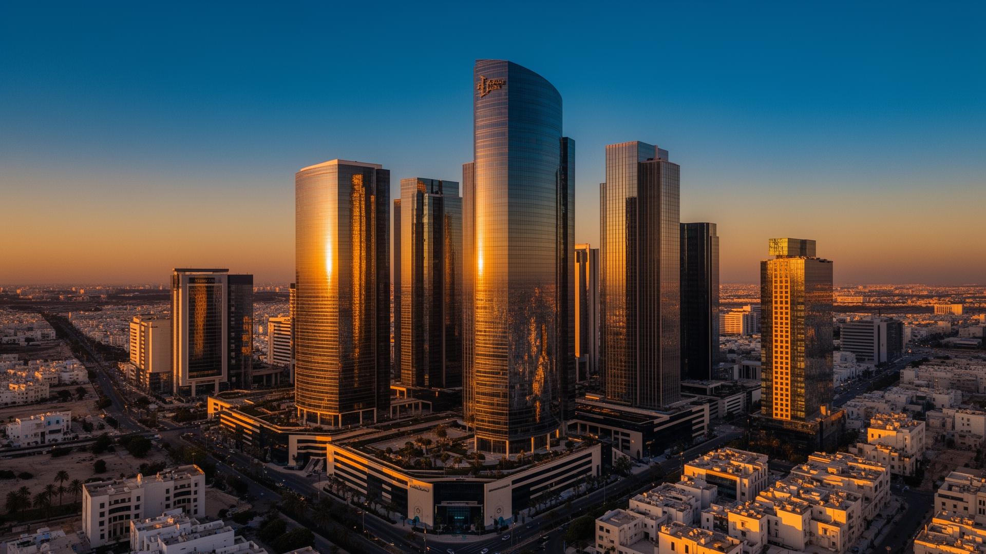 Casablanca Finance City — vue aérienne